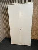 Switch Tall 2 door white laminate slatted door wardrobe (H 200 x W 100 x D 61 cm) 2425 2 image