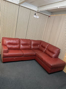 Switch Large corner wine leather sofa suite  3325 2 image