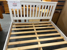 Switch Secondhand monaco 4ft 6 white solid wooden bed frame  44364 2 image