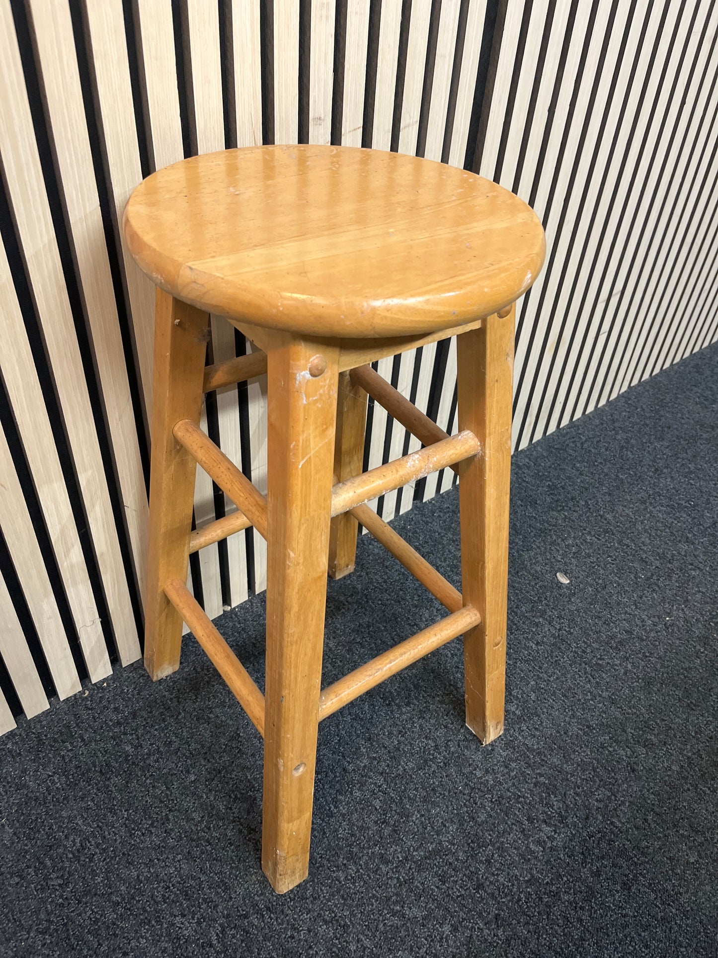 Pine footstool  1126