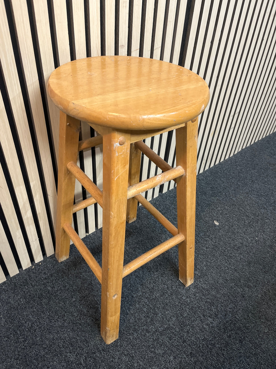 Pine footstool  1126