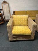 Switch Large 2+1+1 rattan suite with mustard fabric suite 2225 3 image