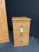 Switch 3 drawer pine laminate bedside locker  1225 3 image
