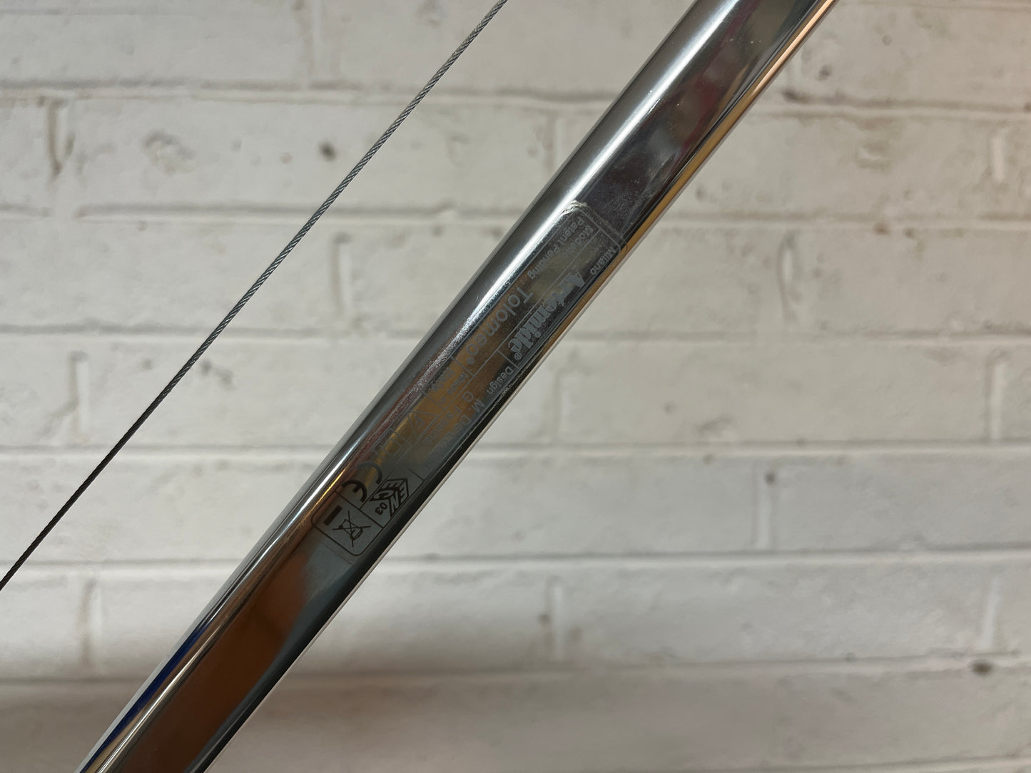 Artemide Tolomeo Mega floor lamp, 42cm aluminum parchment standard lamp. A real design classic, RRP 1000Euro. CJM Price 350Euro. 3 no. in Stock 1325