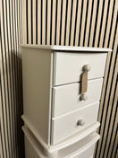 Switch Solid pine cream painted 3 drawer bedside locker 2 image