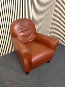 Switch Tan deep leather wing back armchair 2425 2 image