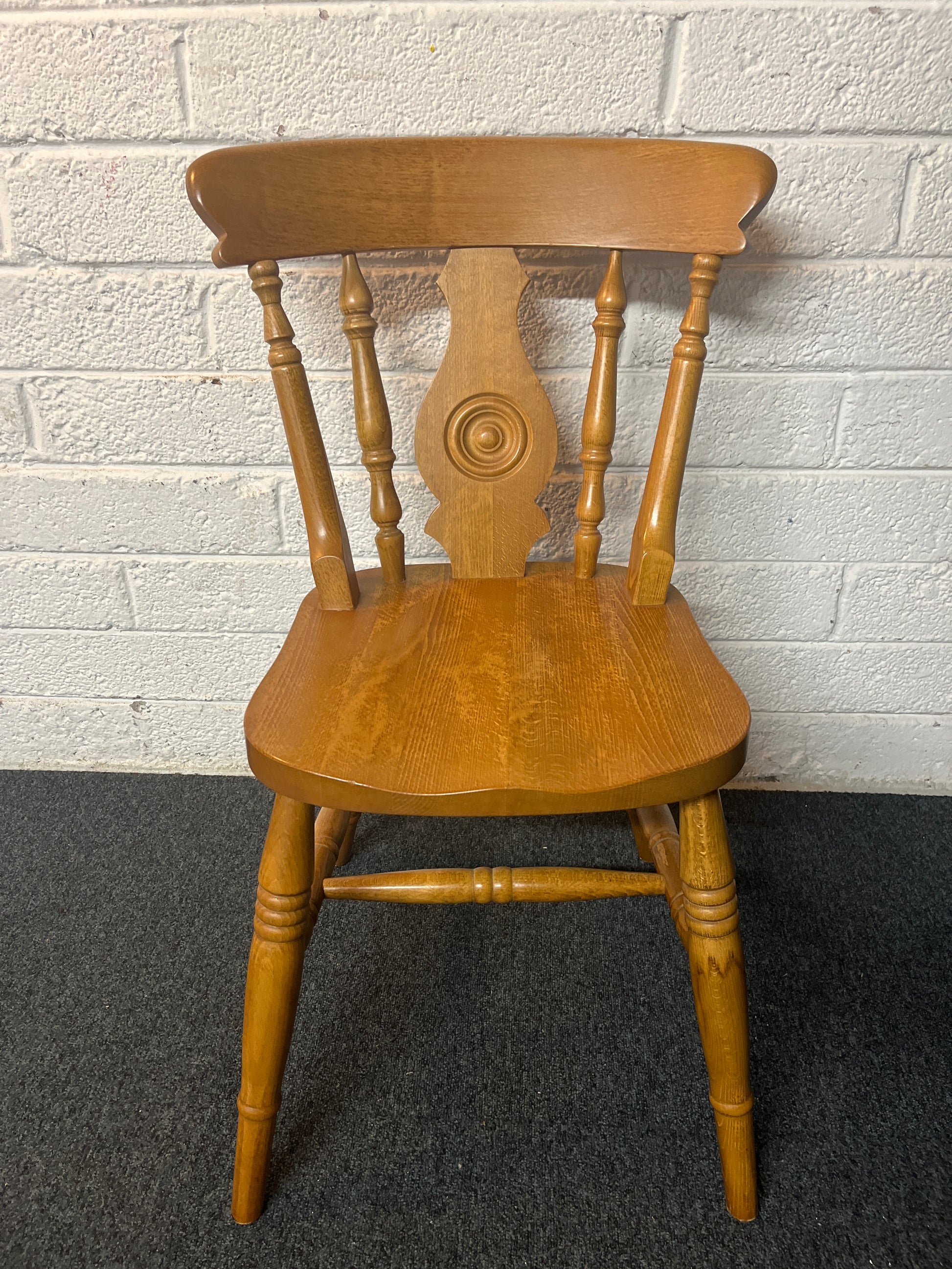 Solid Pine spindle back dining chair  2225