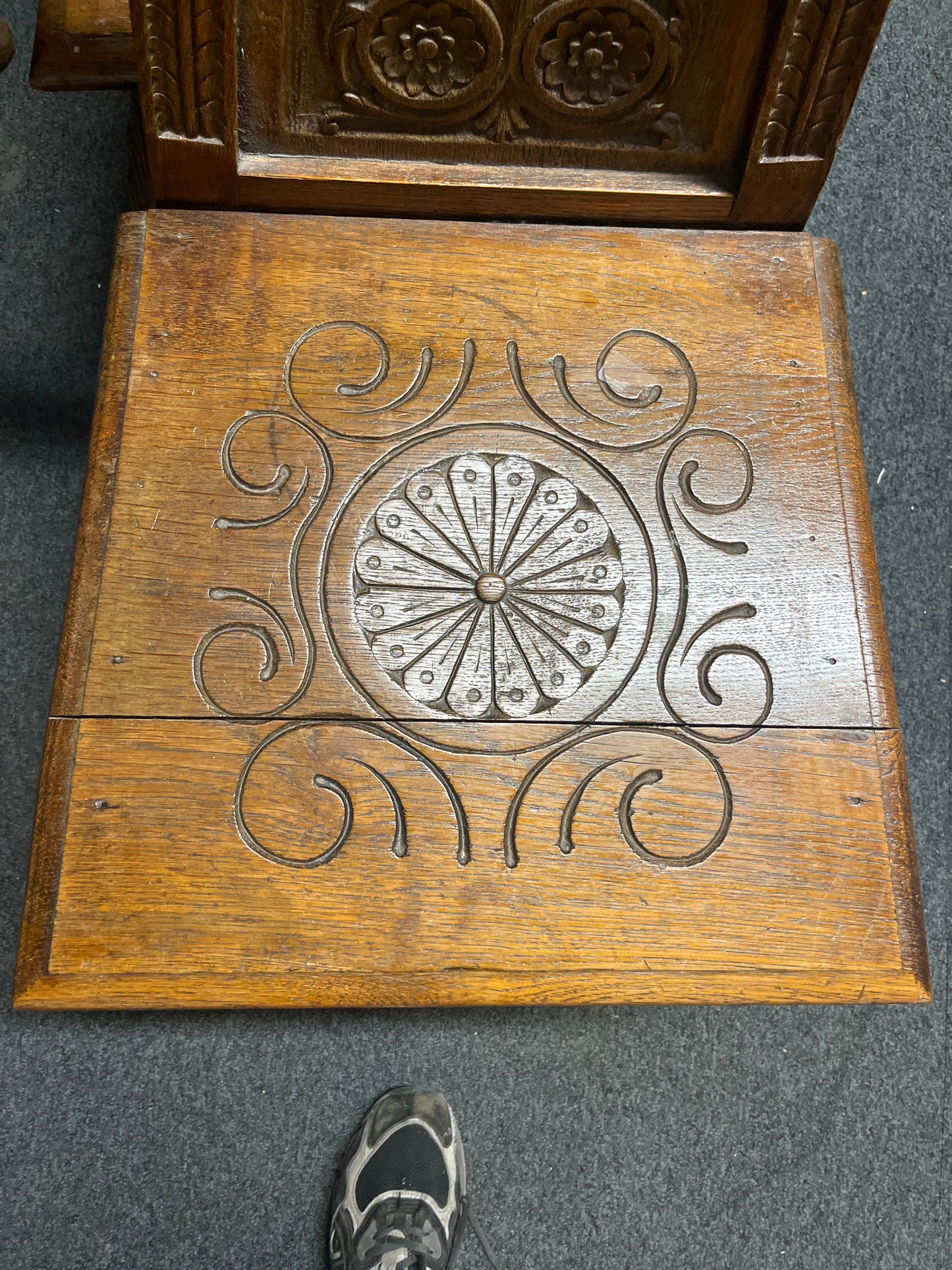 Ornate carved occasional kitchen chair (SET OF 2) 1325