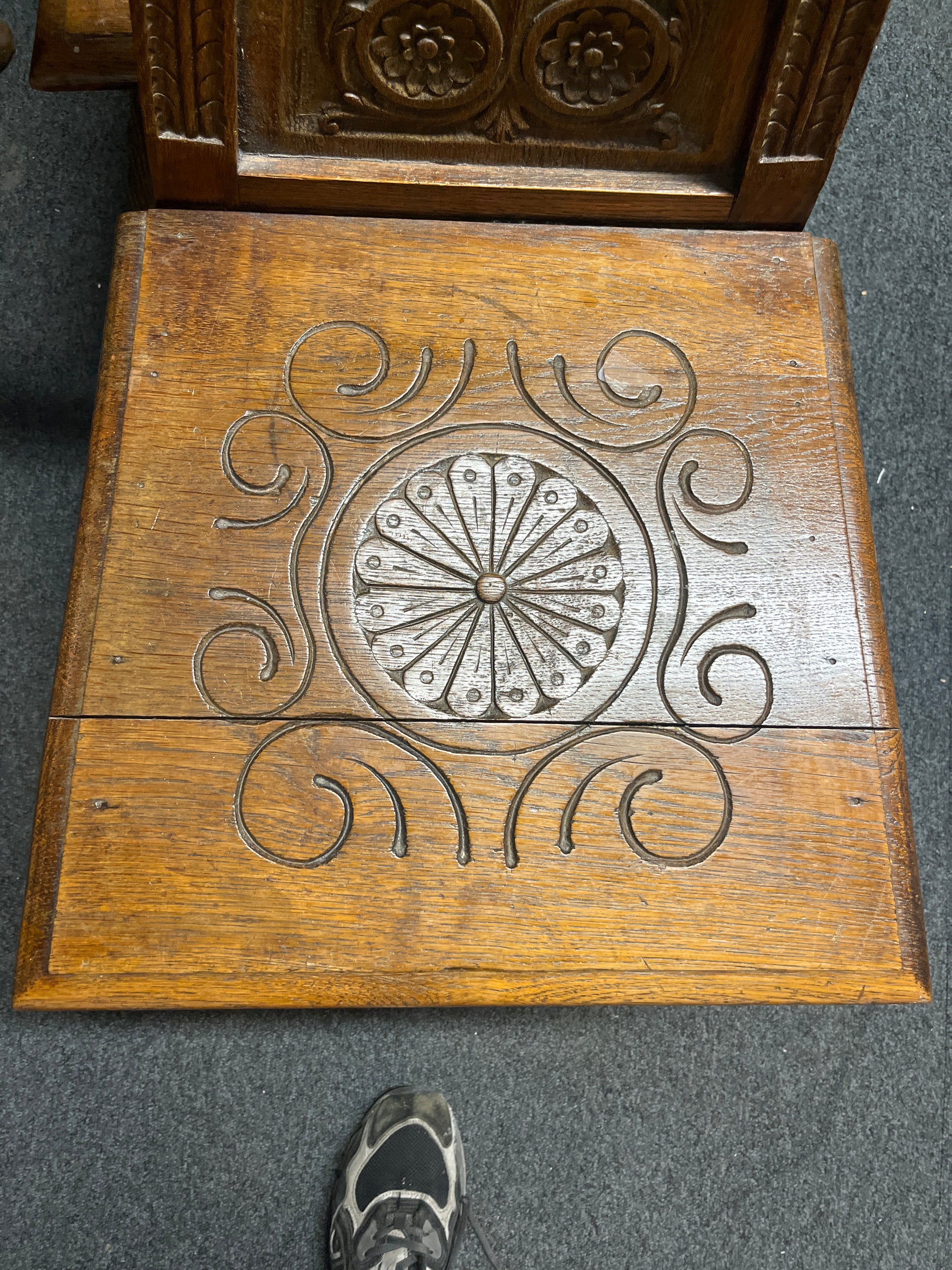 Ornate carved occasional kitchen chair (SET OF 2) 1325