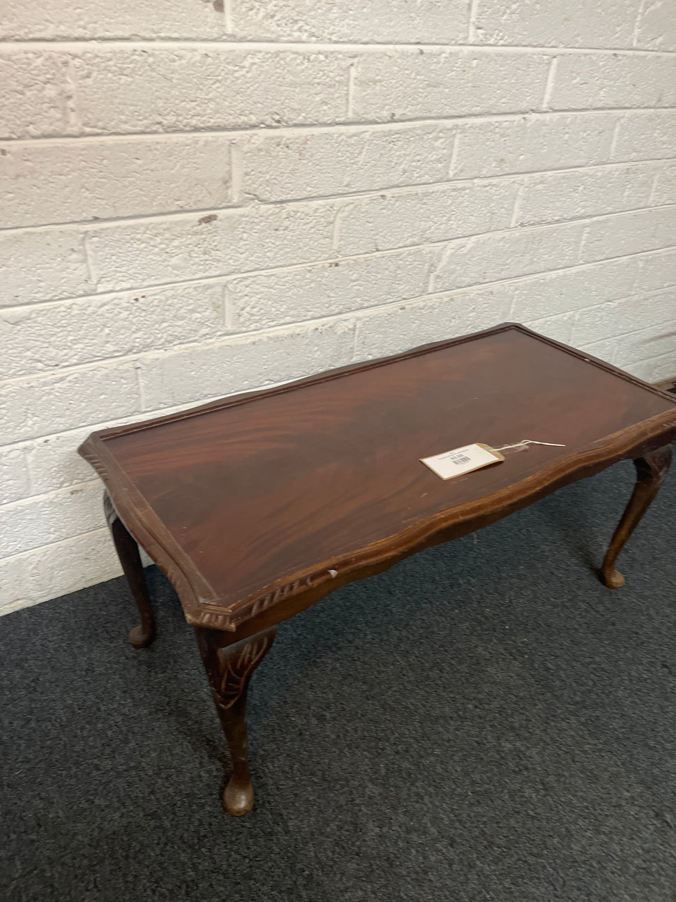Rectangular mahogany low coffee table 3225