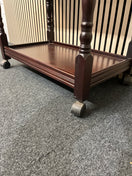 Switch Mahogany tiered dumb waiter trolley on castors 3325 3 image