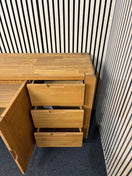 Switch Solid oak 2 door 3 drawer sideboard (H 80 x W 140 x D 40 cm) 2226 2 image