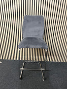 Switch Grey pattern high stool with chrome cantilever leg 1126 2 image