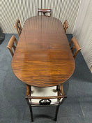 Switch Mahogany dining set including oval pedestal table and six chairs.  44369 3 image