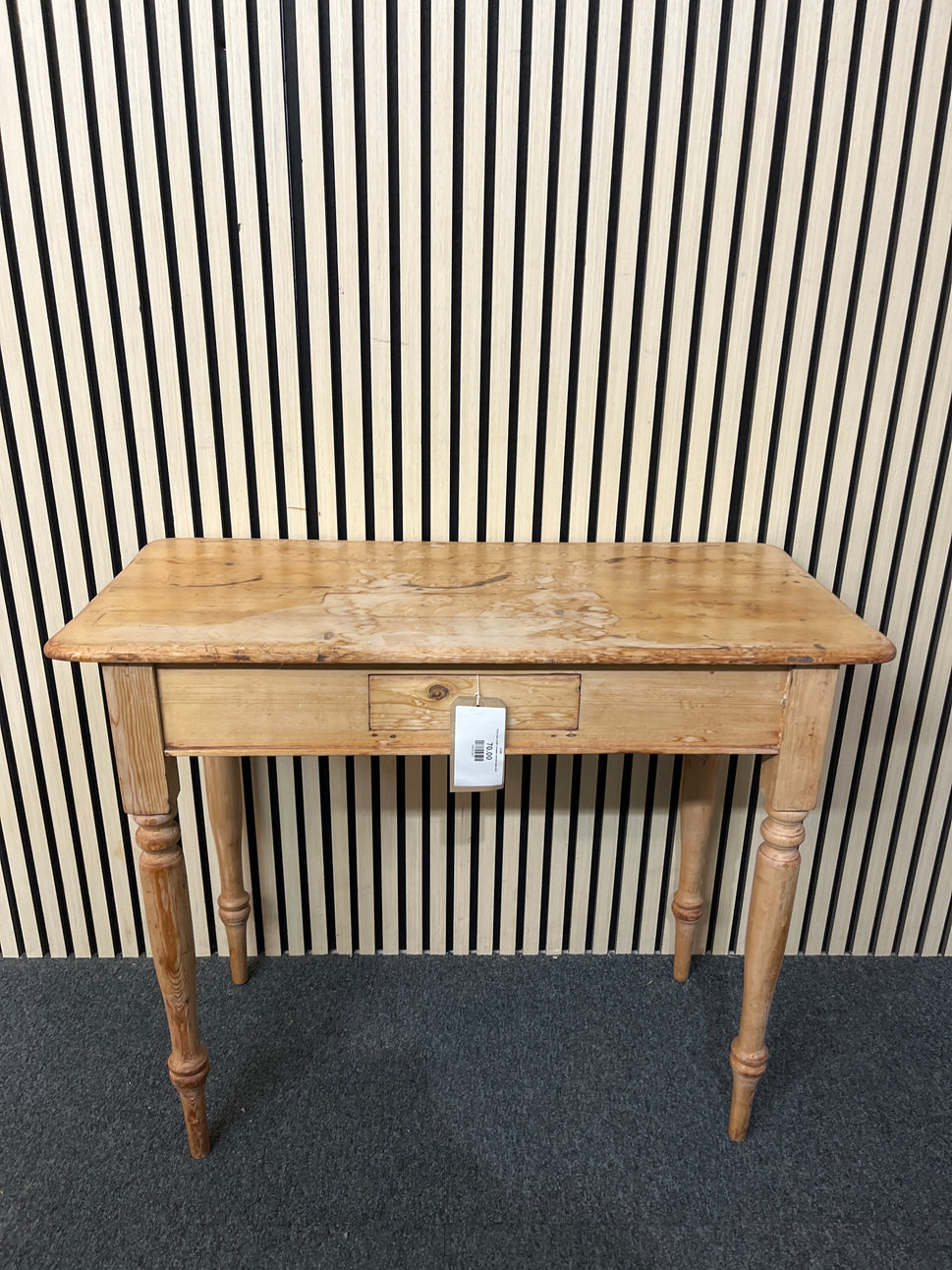 Pitch pine small 1 drawer console table 2425
