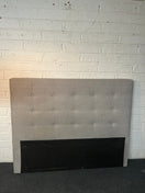 Switch 5ft high button back headboard - grey fabric 3225 3 image