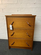 Switch Pine 3 drawer chest of drawers with diagonal handles 3225 2 image