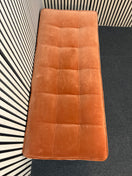Switch Large crushed orange fabric ottoman 43387 3 image