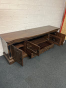 Switch Low  dark wood 4 door 2 drawer sideboard TV unit (H 65 x W 190 x D 52 cm)  1325 2 image