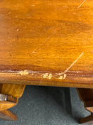 Switch Solid teak rectangular kitchen table (L 150 x W 75 cm)with 4 no. ornate matching chairs 2225 3 image
