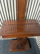 Ornate mahogany tall hat and coat stand (H 214 x W 80 x D 30 cm)  44641