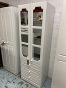 Switch Tall 2 door mirrored 3 drawer wardrobe combo chest  2125 2 image