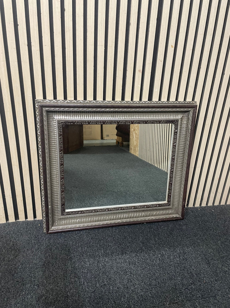Grey rectangular mirror, height 61 cm, width 68 cm  44655