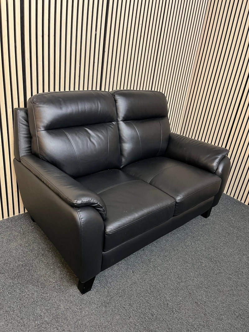 Two seater dark brown sofa (Width 147, depth 84 cm)  44617