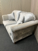 Switch 2 seater light grey fabric roll back sofa 3126 3 image
