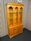 Switch Solid pine 3+3 door glass display unit (H 203 x W 105 x D 40 cm) 43348 2 image