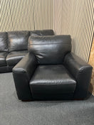 Switch 3+1 Black leather sofa suite  43745 3 image