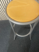 Metal framed breakfast bar stool with a beech seat  44690