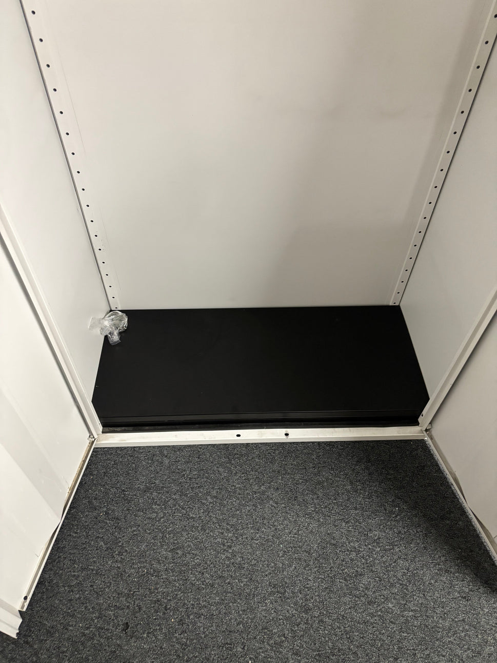 SECONDHAND MARGIN tall 6x3 grey steel storage unit with shelves