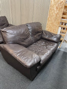 Switch 3+2 dark brown sofa real leather sofa suite 3126 3 image