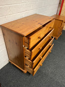 Switch Natural pine 3+2 pine chest of drawers (H 73 x W 82 x D 39 cm) 1325 2 image