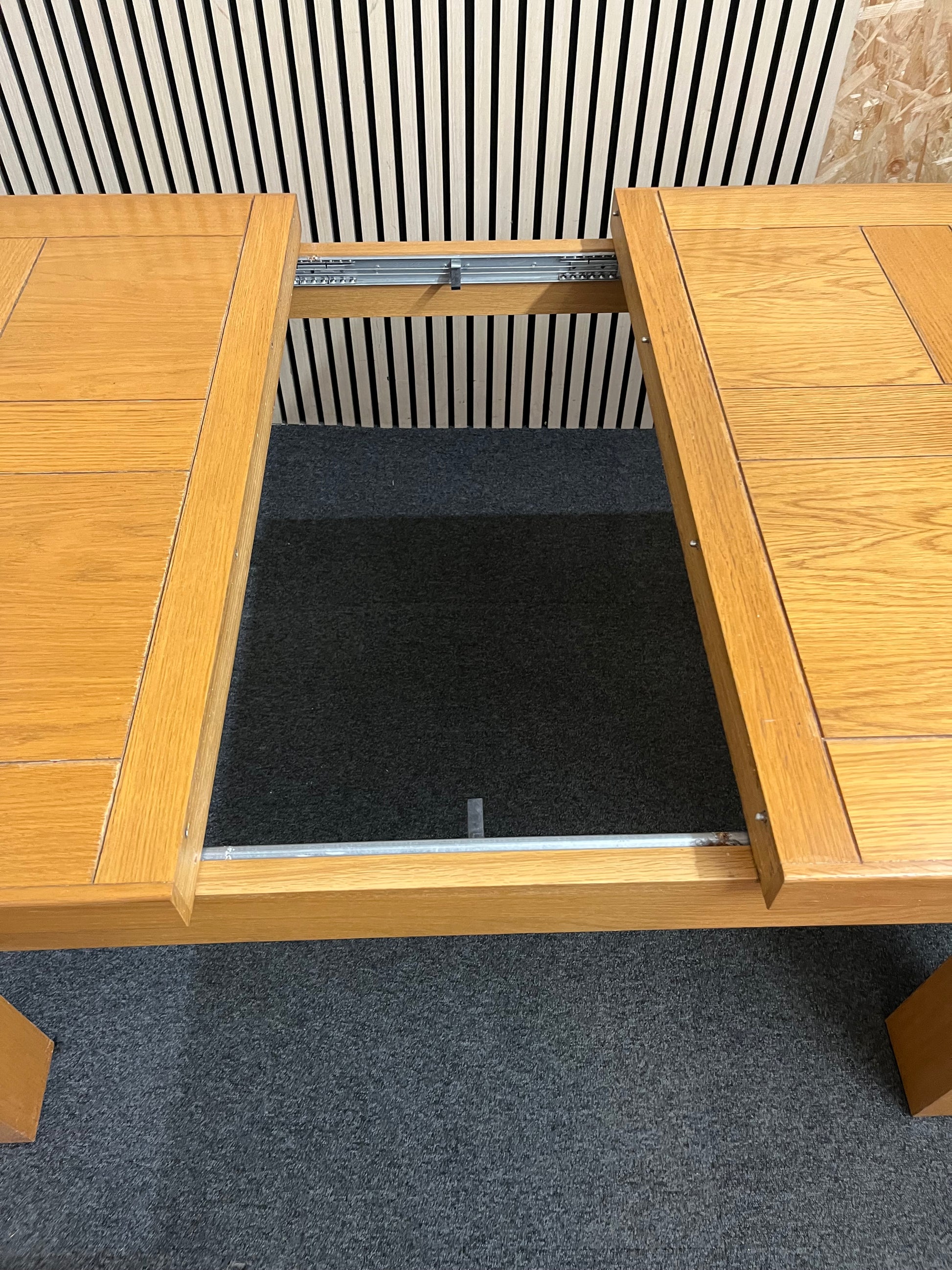 Solid oak extendable dining table (L 140 - 210 x W 90 cm) 3126