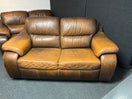 Switch 2+2 Large tan leather sofa suite 3225 2 image