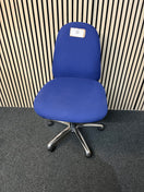 Switch Used blue fabric vantage style chair - no arms   3425 2 image