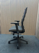 Switch NEW Lennon Black mesh back 3 lever  multifunction executive swivel chair with charcoal seat and height adjustable arms. LARGE QTYS AVAILABLE. PRICE INC VAT AT 23% 2 image