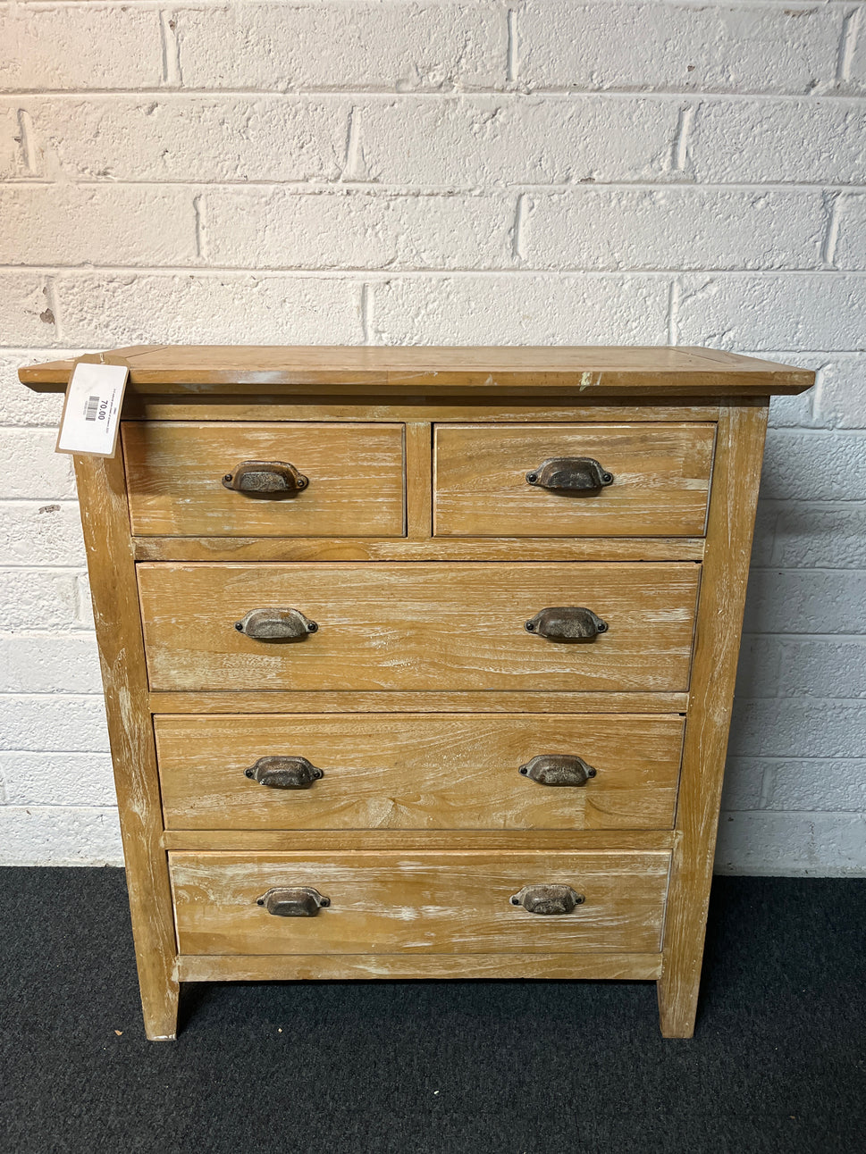 3+2 natural pine chest of drawers 2225