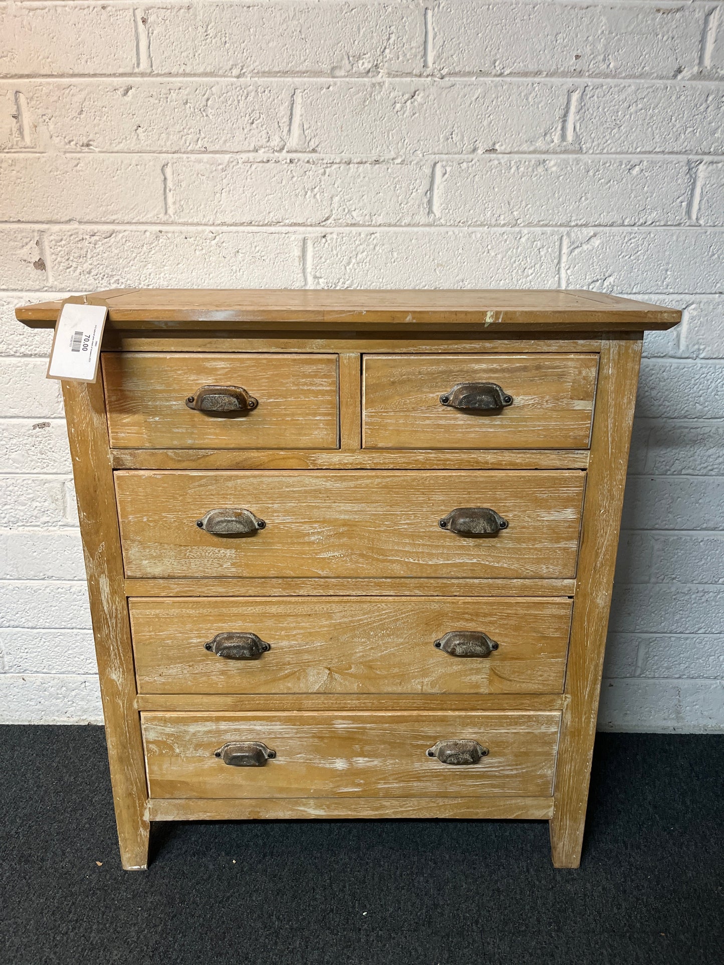 3+2 natural pine chest of drawers 2225