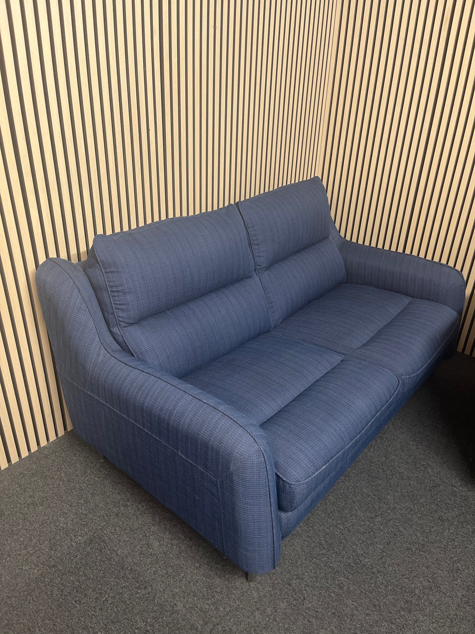2+1 navy fabric modern suite1325
