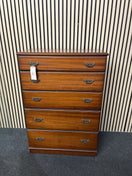 Switch Rossmore mahogany tall 6 drawer chest of drawers (H 110 x W 75 x D  40 cm) 3325 2 image