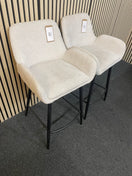 white corduroy fabric high stool (SET OF 2)  44600