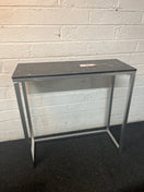 Switch Black granite, silver metal framed console table (H 80 x W 80 x D 30 cm) 1325 2 image