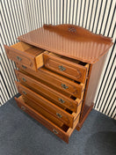 Rossmore 4+2 tall mahogany chest of drawers (H 105 x W 90 x D 45 cm)  44669