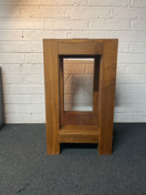 Switch Tall solid dark wood stained square lamp table (H 85 x W 50 x D 50 cm) 2225 3 image