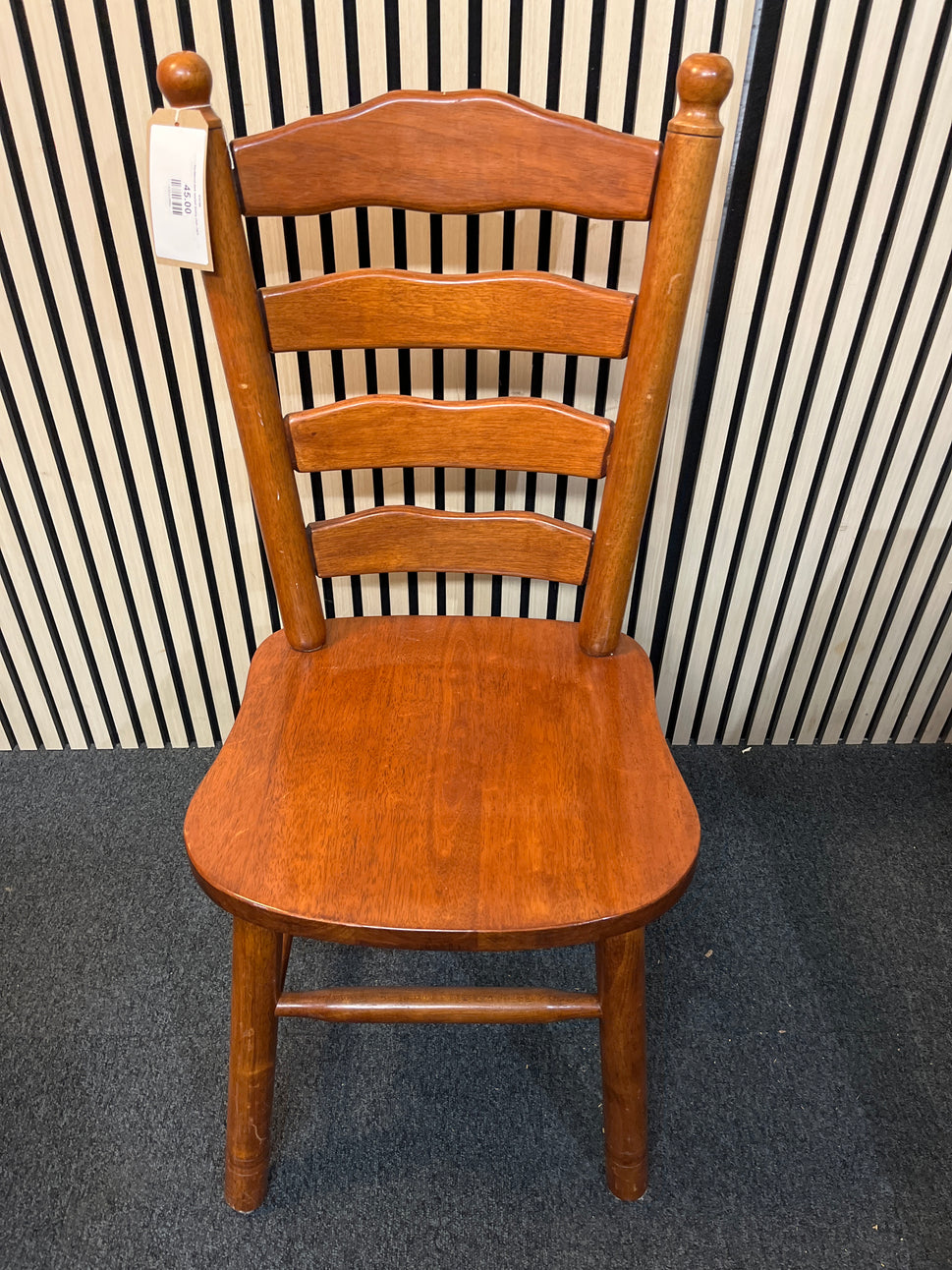 Hardwood dark stained dining chair 2425