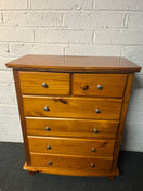 Switch 4+2 solid pine chest of drawers (H 97 x W 80 x D 42 cm ) 2225 2 image