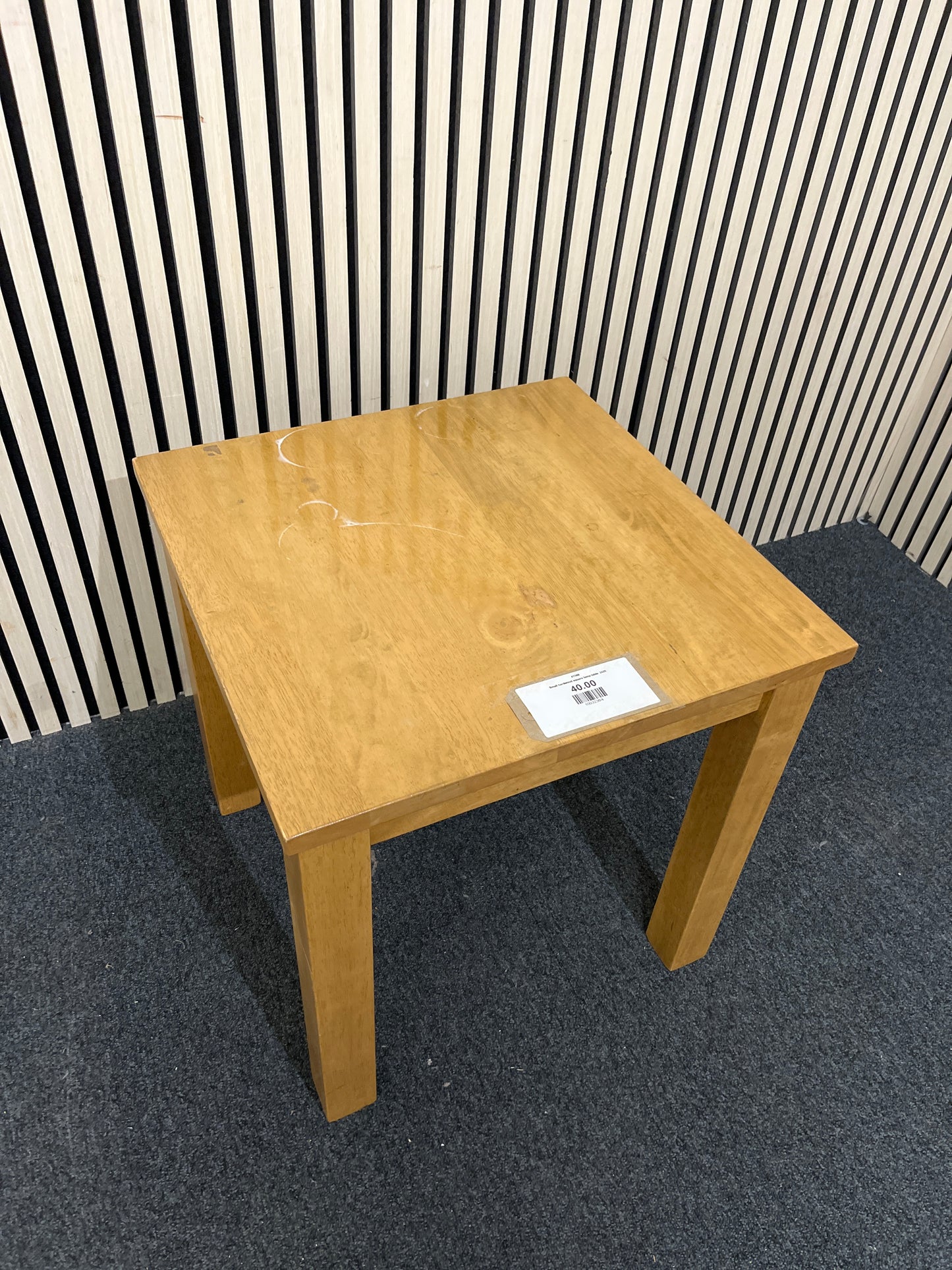 Small hardwood square lamp table  2425
